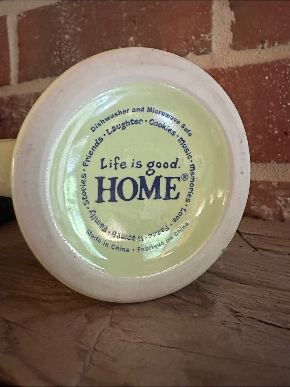 Life Is Good Happy Camper Spring Green Diner Mug 4” Tall Retro Camper Coffee Cup - Picture 5 of 8